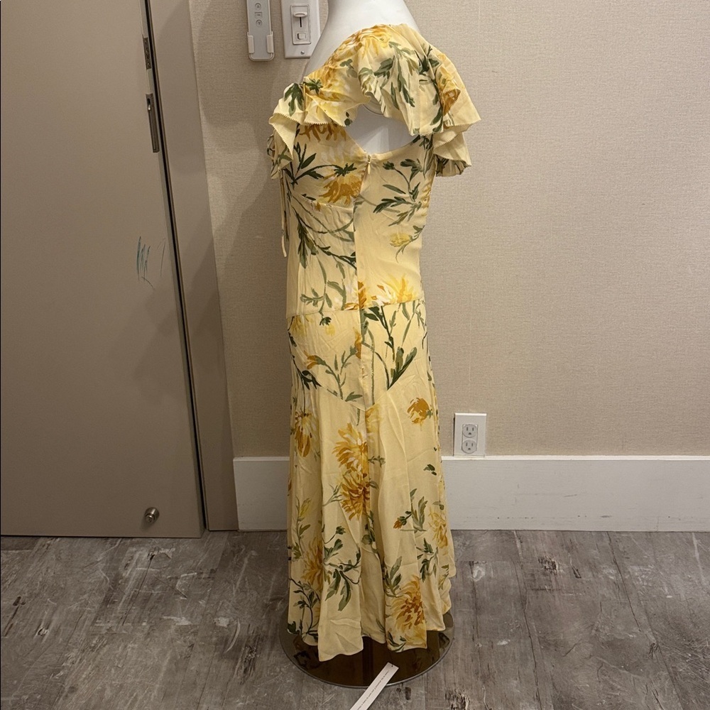 Reformation Gaelle Dress Yellow - Size XS - Picture 3 of 8